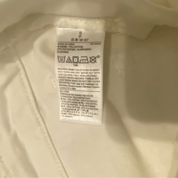 GAP Overall‎ Shorts Size Small White Denim - Picture 9 of 13